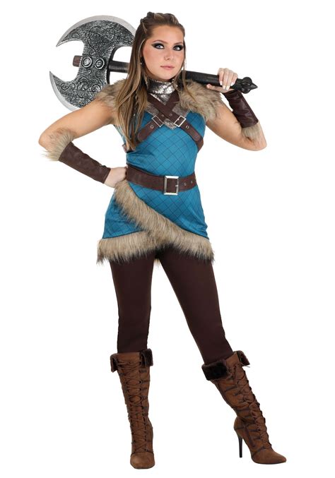 Deluxe Valhalla Viking Womens Costume Historical Costumes