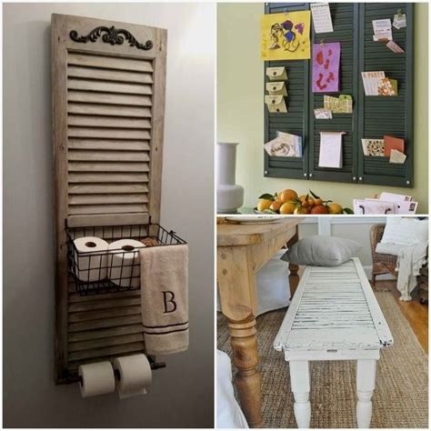 12 Ways With Which You Can Reuse Old Shutters Old Shutters Decor