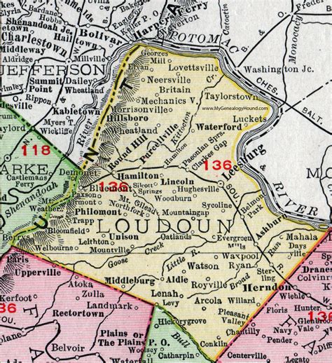 34 Map Of Loudoun County Maps Database Source