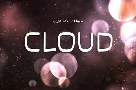 Cloud Font Stunning Display Fonts Creative Market