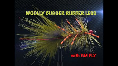 Вязание мушки Стример Woolly Bugger Rubber Legs Youtube