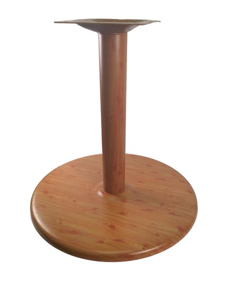 Stamped Steel Quick Ship “Wood-Grain” 30 Inch Round Table Base
