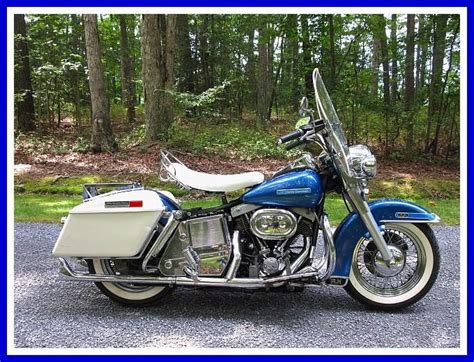 Buy 1977 Harley Davidson Flh Electra Glide In Blue On 2040 Motos