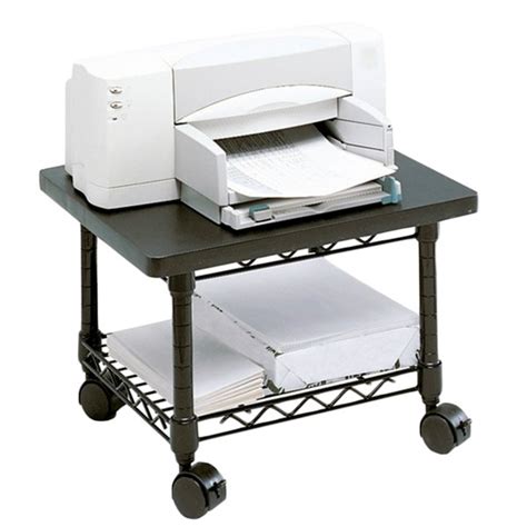 Safco 5206bl 2 Shelf Black Under Desk Printer Stand 19 X 16 X 13 12