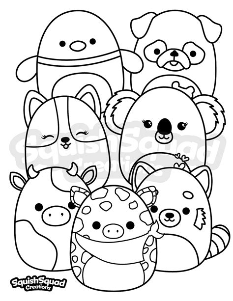 Squishmallow Coloring Page Printable Squishmallow Coloring Etsy Israel Porn Sex Picture