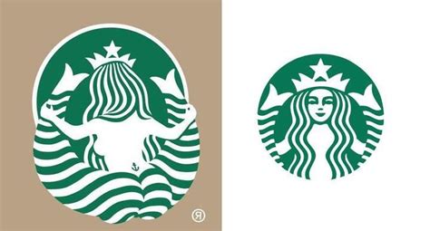 The Back Side Of The Starbucks Logo Unicorn Logo Starbucks Logo