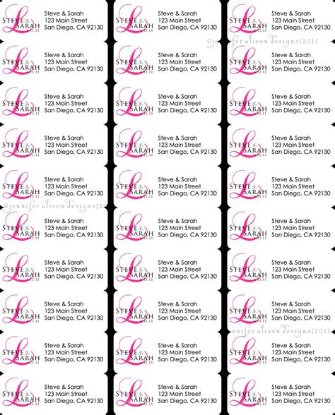 Address Labels Template 30 Per Page
