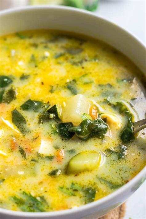 Maybe you would like to learn more about one of these? This quick and easy Winter Soup with Spinach And Zucchini ...