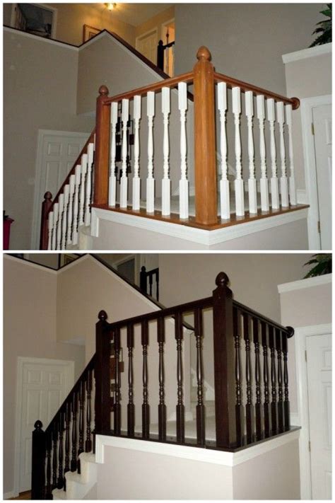How To Redo An Oak Stair Banister In Java Using Gel Stain Semi