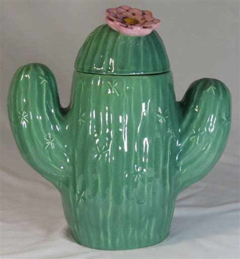 Fabulous Treasure Craft Saguaro Cactus Cookie Jar Vintage Made Etsy