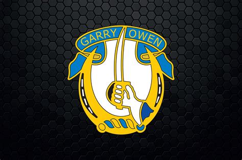 Us Army 7th Cavalry Regiment Garry Owen Patch Etsy Canada