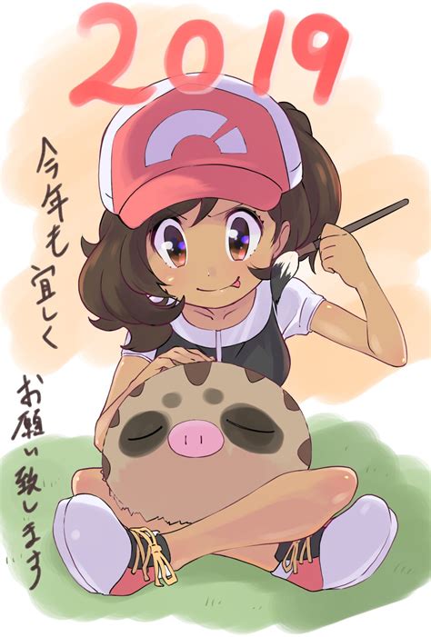 Elaine And Swinub Pokemon And More Drawn By Ohashi Aito Danbooru