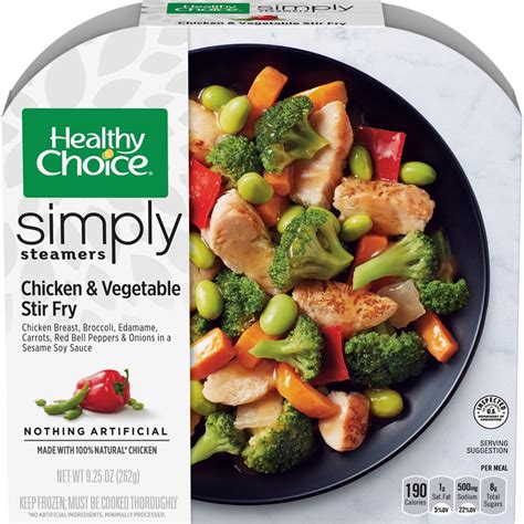 Healthy Choice Simply Steamers Frozen Dinner Chicken And Vegetable Stir