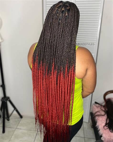 it s the color the ombré the length everything 😍 book under classic knotless braids and add
