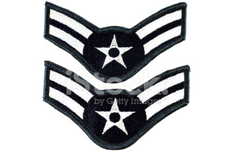 United States Air Force Airman First Class Insignia Patches Stock Photo