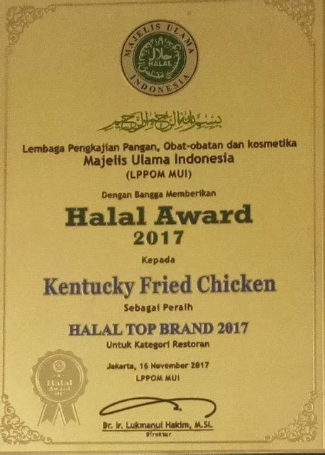 Baba products (m) sdn bhd, premium curry mixes, spices and traditional foods manufacturer is the recipient of the asian halal brand award (ahba) 2019 for best quality. Penghargaan || KFC Indonesia