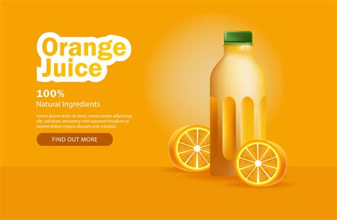 Orange Juice Advertisement 1008575 Vector Art At Vecteezy