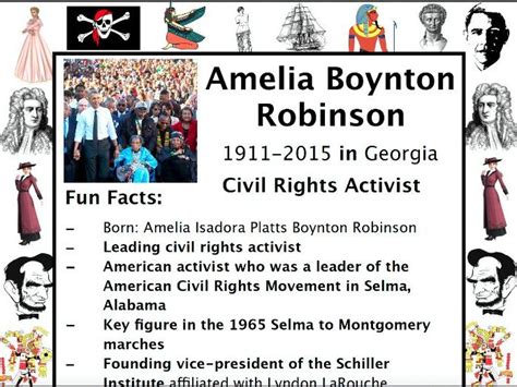 Amelia Boynton Robinson Packet And Activities Important Historical