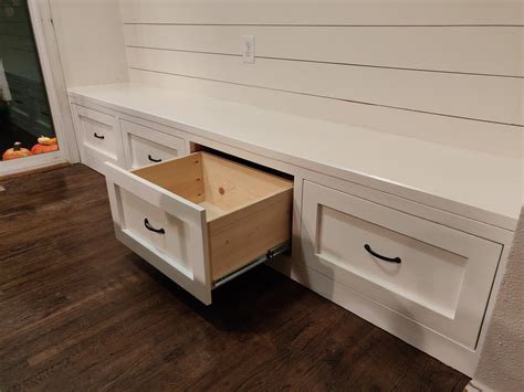 Mudroom Bench With Easy Drawers Ana White