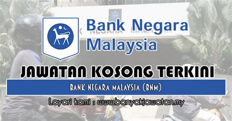 Portal jawatan kosong kerajaan membuka peluang pekerjaan di agensi kelayakan malaysia (mqa) berhad yang kini. Jawatan Kosong di Bank Negara Malaysia (BNM) - 24 Mac 2019 ...