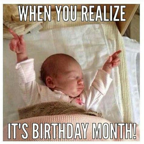 When You Realize It S Your Birthday Month Funny Yoga Memes Gym Memes