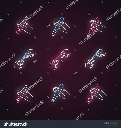 Early Pregnancy Sign Neon Light Icons 스톡 벡터 로열티 프리 1642363696 Shutterstock