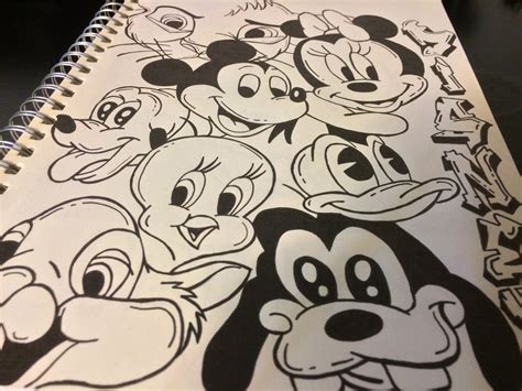Character Doodle Art Disney