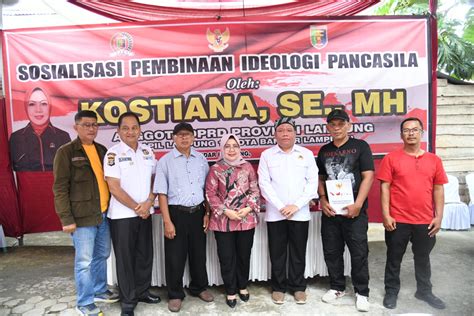 Anggota DPRD Lampung Kostiana Ajak Masyarakat Bumikan Pancasila PDI Perjuangan Lampung