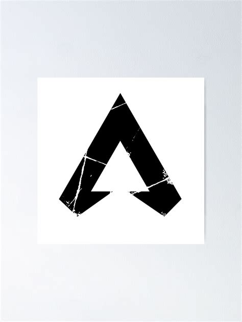 Apex Legends Logo Apex Legends Black Symbol Poster By Surik