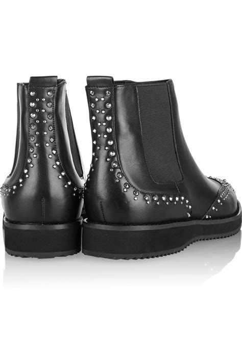Découvrez vos bottes de rêve : Lyst - Michael michael kors Sofie Studded Leather Chelsea ...