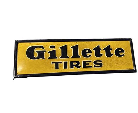 Gillette Tires Tin Sign Gaa Classic Cars