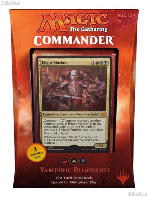 Mtg Magic The Gathering Commander 2017 100 Card Deck Vampiric Bloodlust