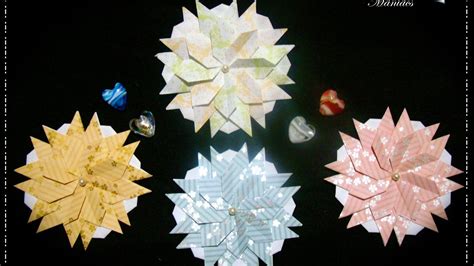 In this video tutorial, you will learn how to fold this beautiful and elegant mandala tsuru pentagonal and 3 different variations designed by the talented. Origami Maniacs 241: Mandala VI - YouTube