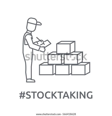 Stock Taking Icon Stock Vector Royalty Free 566418628