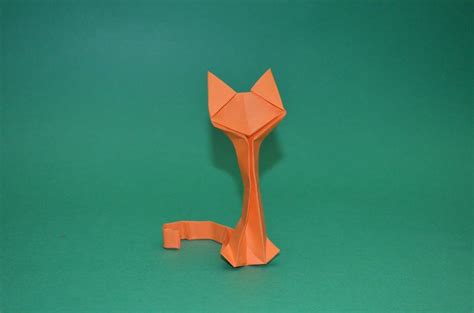 Como Hacer Un Gato De Papel Facil Origami Animales De Origami Gato
