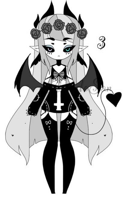Pastel Goth Demon Girls Adoptable Closed By As Adoptables On Deviantart