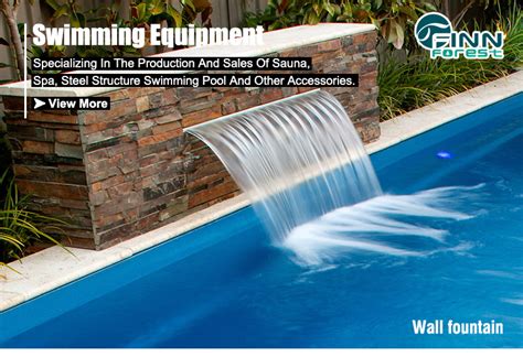 Outdoor Stainless Steel Swimming Pool Water Blade Wall Waterfall