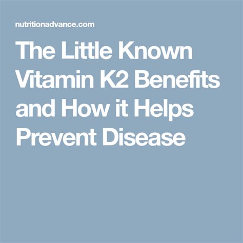 Here are some of the major benefits and uses associated with this vitamin: 11 Important Health Benefits of Vitamin K2 | Vitamin k2 ...