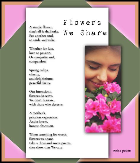 Flowers We Share Inspirational Poems