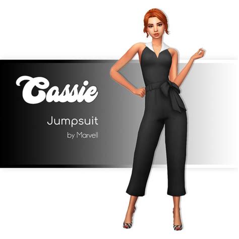 Cassie Jumpsuit Maxis Match Cc World On Patreon Maxis Match Sims 4