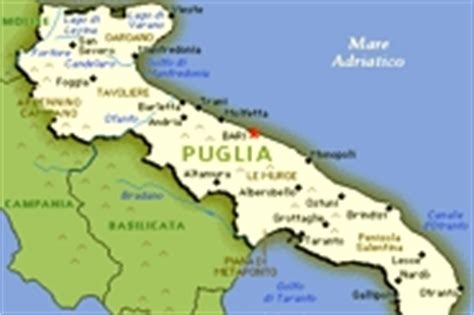 Cartina dettagliata della puglia, delle province, dei distretti, dei paesi dei piccoli cartina fisica della puglia: Cartina Puglia Monopoli - Tomveelers