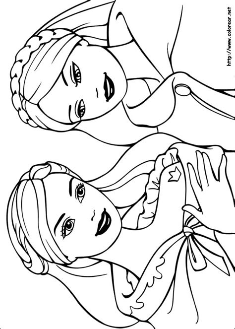 Dibujos para colorear princesas barbie - Imagui
