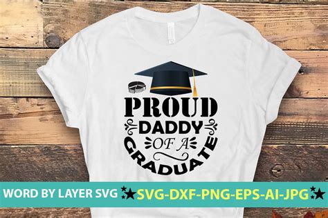 Proud Daddy Of A Graduate Svg Cut File Graphic By Nzgraphic · Creative