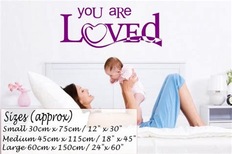 You Are Loved Wall Quote Wall Stickers Store Uk Shop With Wall