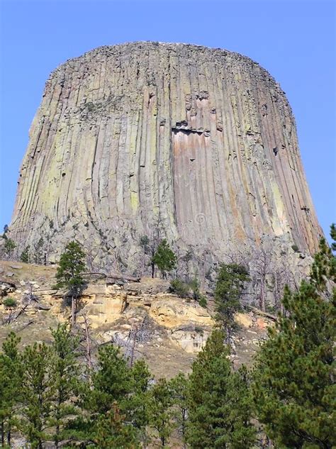 Devils Tower National Monument In Northeast Wyoming Stock Image Image