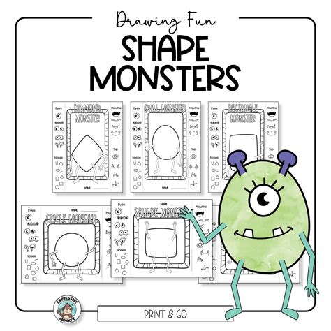 Shape Monsters Drawing Game