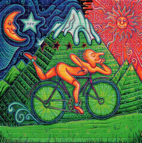 Bicycle Day By John Speaker Blotter Art Limited Edition Acid Etsy