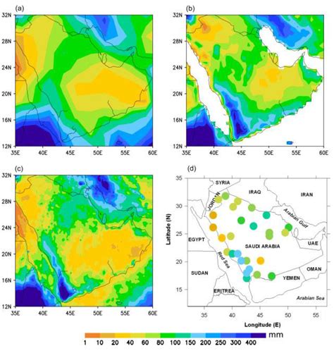 Climate Free Full Text Rainfall Features And Variations Over Saudi