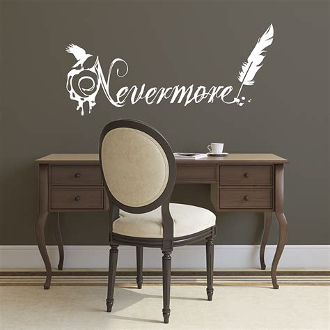 Edgar Allan Poe Nevermore The Raven Quote Decal Shop Dana Decals