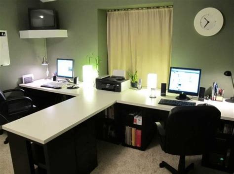 Two Person Desk Design For Your Wonderful Home Office Area